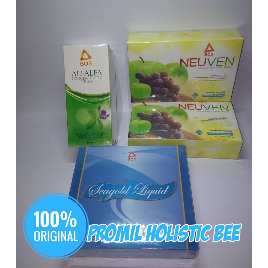 Neuven Alfalfa Seagold Liquid Herbal Bee Promil Holistic Original Penyubur Kandungan Promo Murah Shopee Indonesia