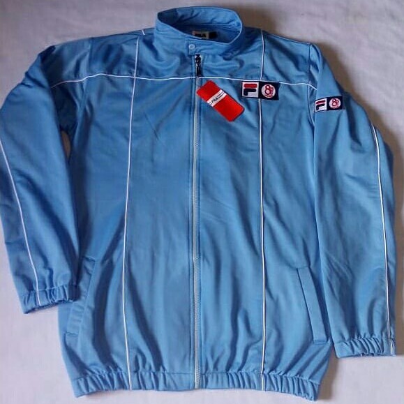 JAKET TRACKTOP FILA TERINDA 80s CASUAL FILM THE FIRM - BLUE SKY