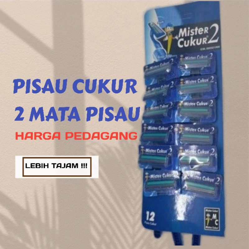 PISAU CUKUR KUMIS 2 MATA PISAU MURAH / SILET CUKUR KUMIS JENGGOT TERMURAH