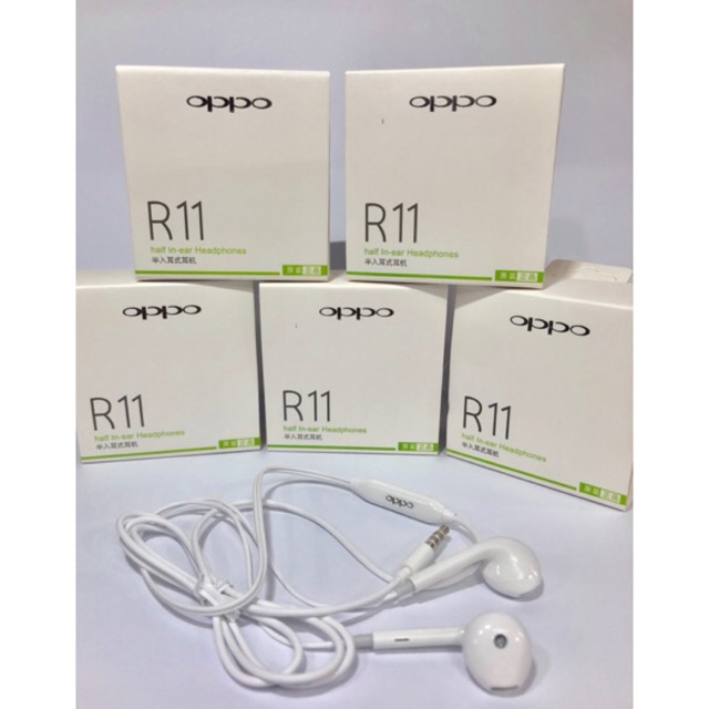 Headset / handsfree / earphone OPPO R11 Original | Shopee