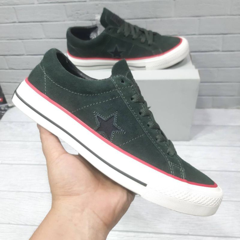 RESTOCK converse one star pro green army