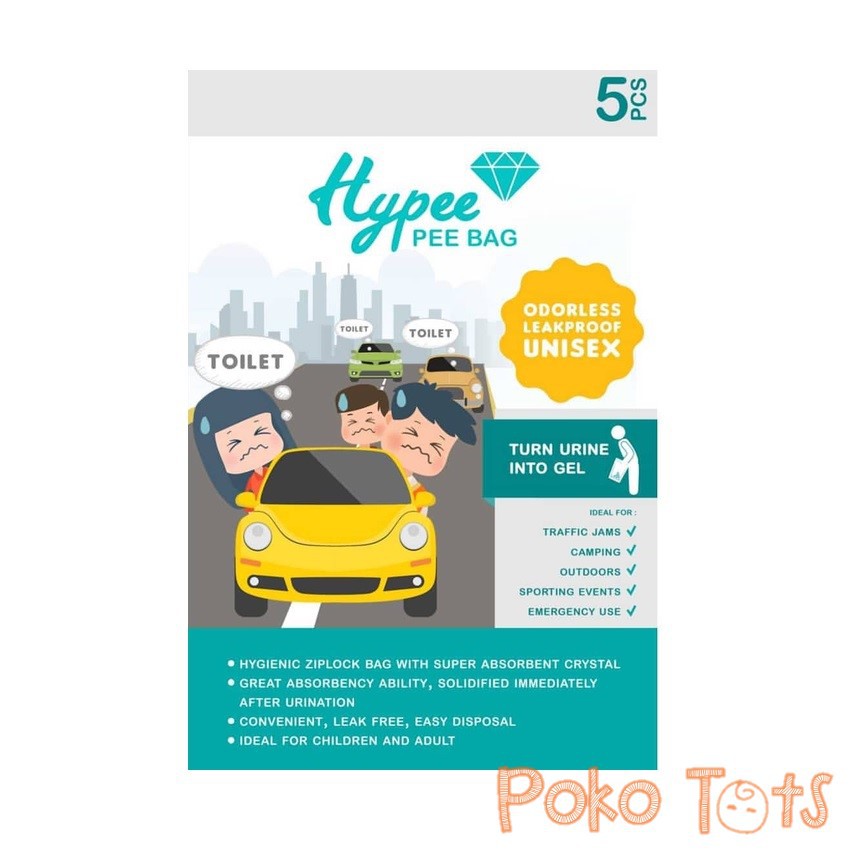 Hypee Pee Bag isi 5 Kantong Pipis Gel For Men WHS