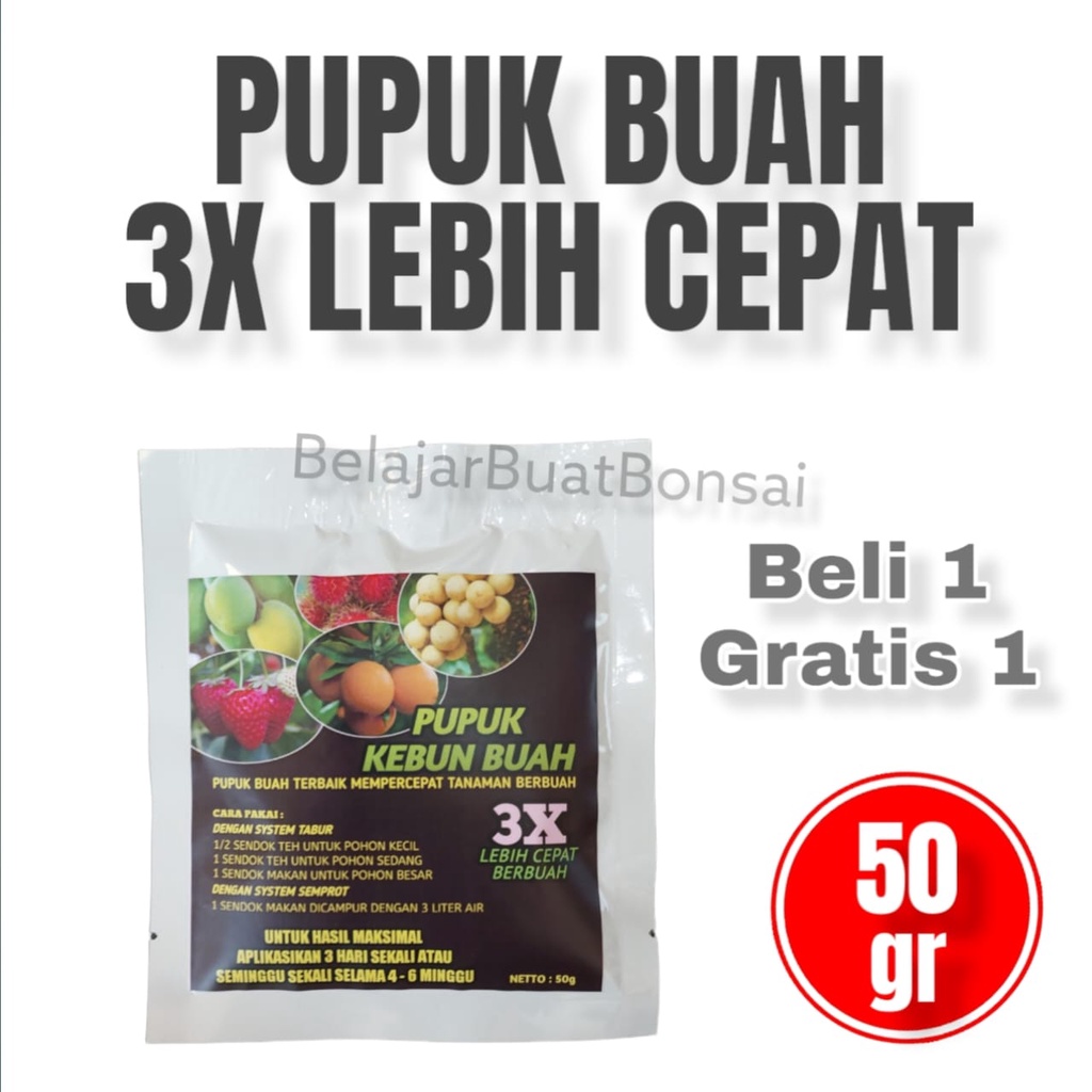 Pupuk Buah Kebun Buah 3X Lebih Cepat Berbuah 50gr