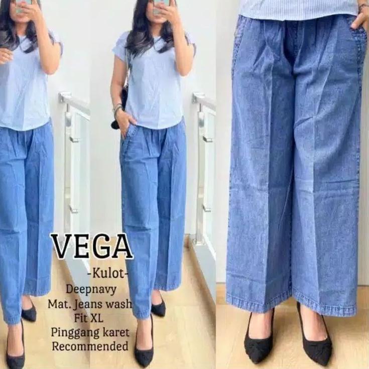 "SKS.25Au22p" VEGA KULOT JEANS WASH GAUDY