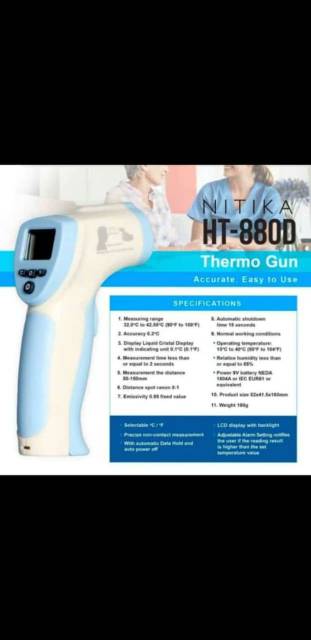 Thermometer Gun Nitika sudah ada ijin kemenkes dan infraref