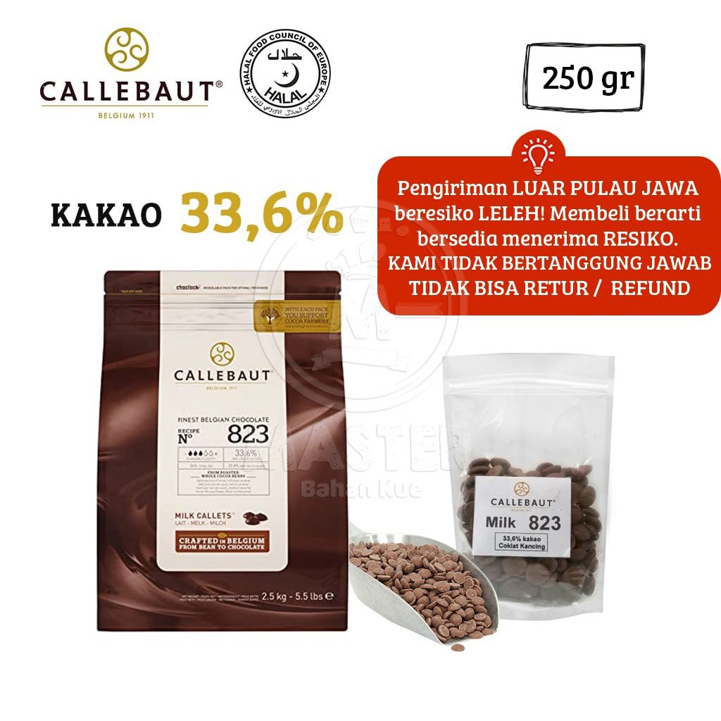 

Callebaut Milk 823 + Ice Gel [250 gr] KHUSUS GOSEND & JNE YES