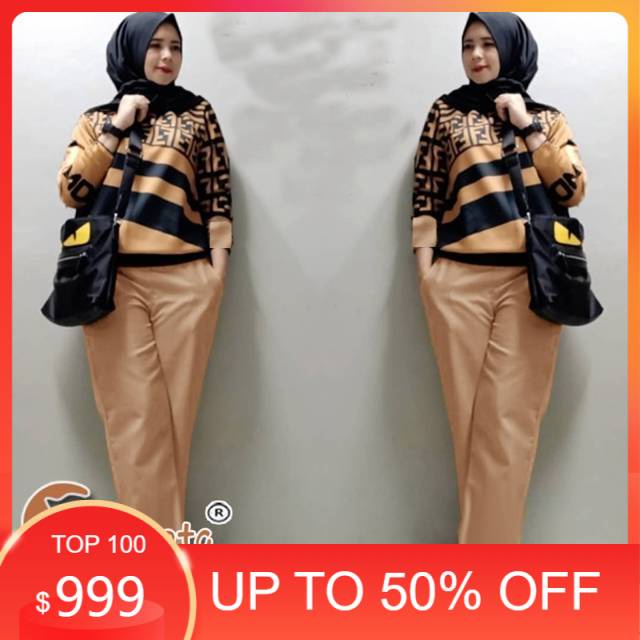 Baju wanita setelan eyen casual