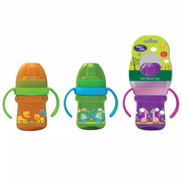 Baby Safe Training Cup Soft Spout 125ml / Botol minum bayi / gelas minum bayi