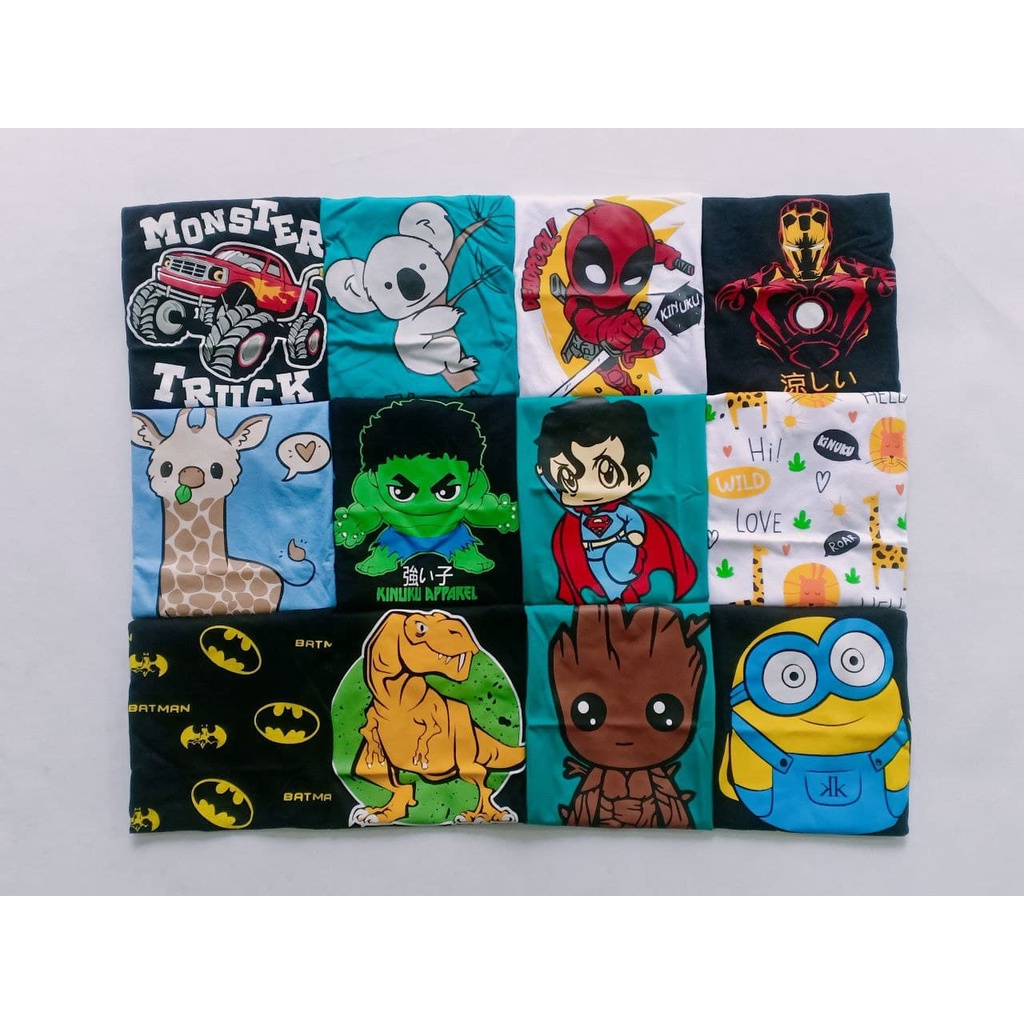 Kaos anak FULL PRINT / PRINTED BOY & GIRL motif by kinuku-1