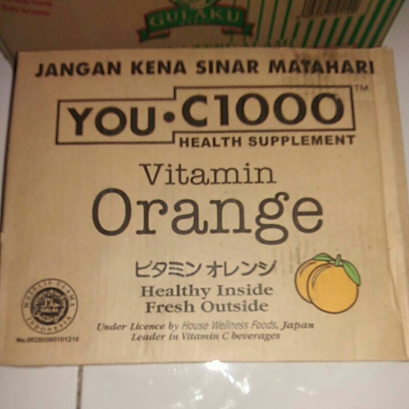 You  C 1000 Vitamin Orange Vitamin Lemon 1karton 6botol 15botol