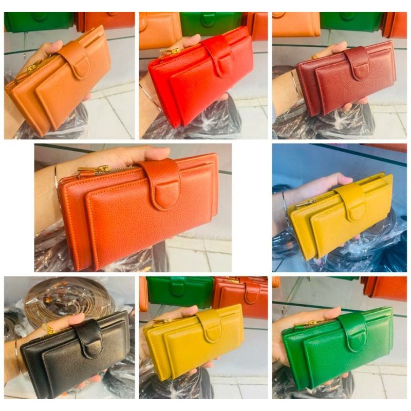 DOMPET KULIT WANITA KULIT ASLI MOTIV PAPIRUT