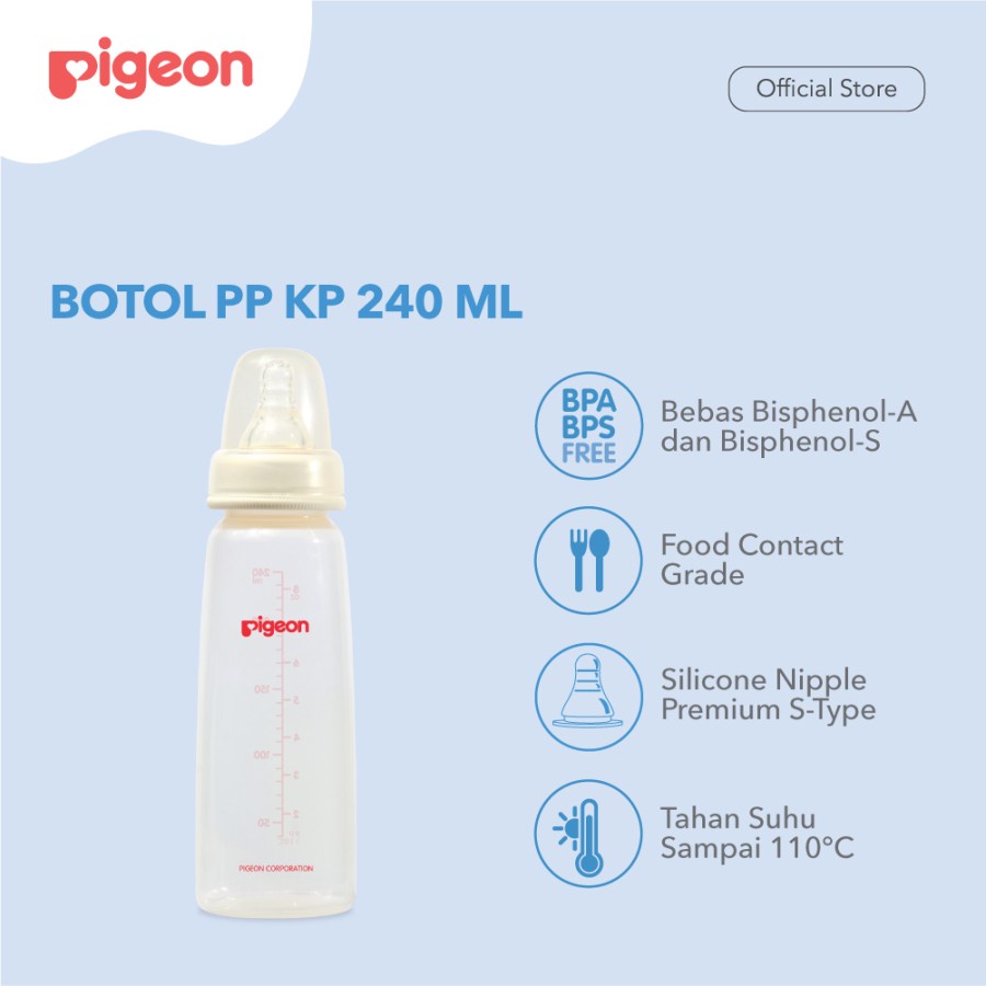 Pigeon Botol Susu Bayi Pp Kp With S-Nipple Satuan