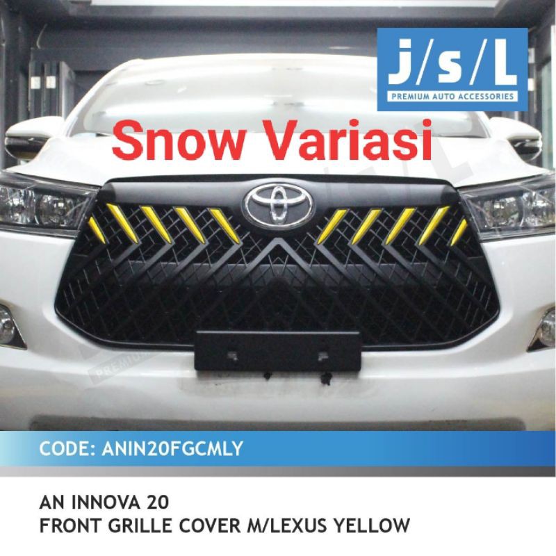 Jsl All new innova grill depan model lexus jsl front grille cover blacktivo lis kuning