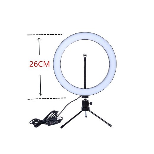 RING LIGHT LED Lampu 26 cm Make Up Vlog RingLight Lampu Ringlight - 61912