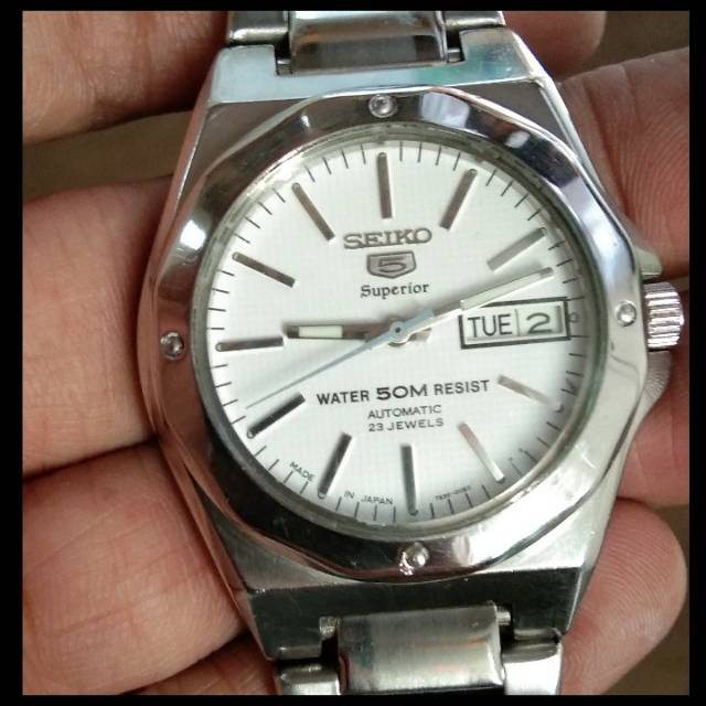 seiko 5 superior automatic 23 jewels 7s36