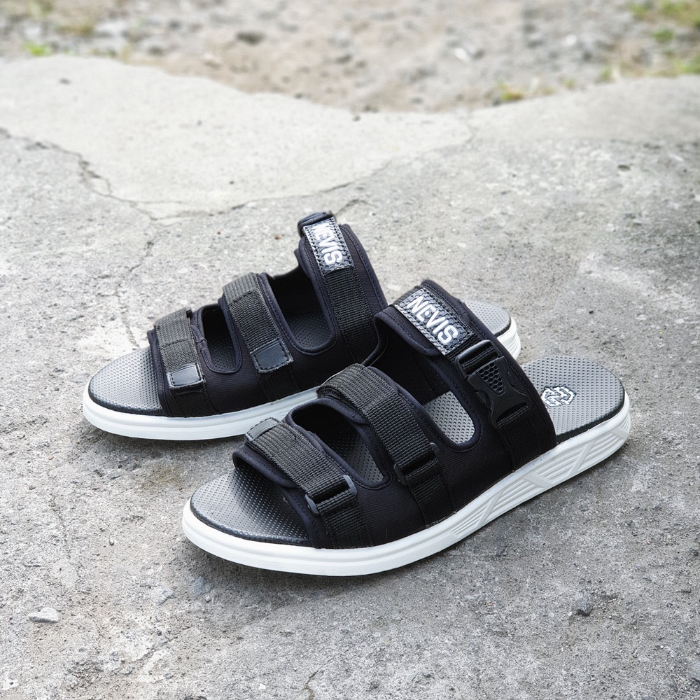 SANDAL PRIA ORIGINAL NEVIS NVS 65 SENDAL SLOP SLIDE SLIP ON HIKING GUNUNG DISTRO CASUAL TERBARU KEKINIAN