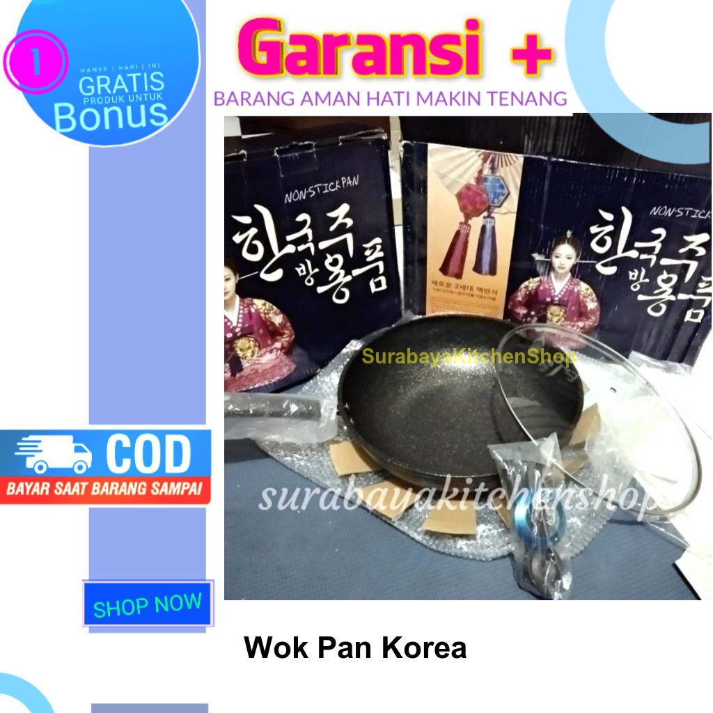 Wajan Penggorengan Serbaguna Wok Pan Korea