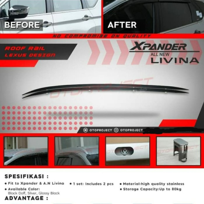 Roofrail Mitsubishi Xpander Lexus Design