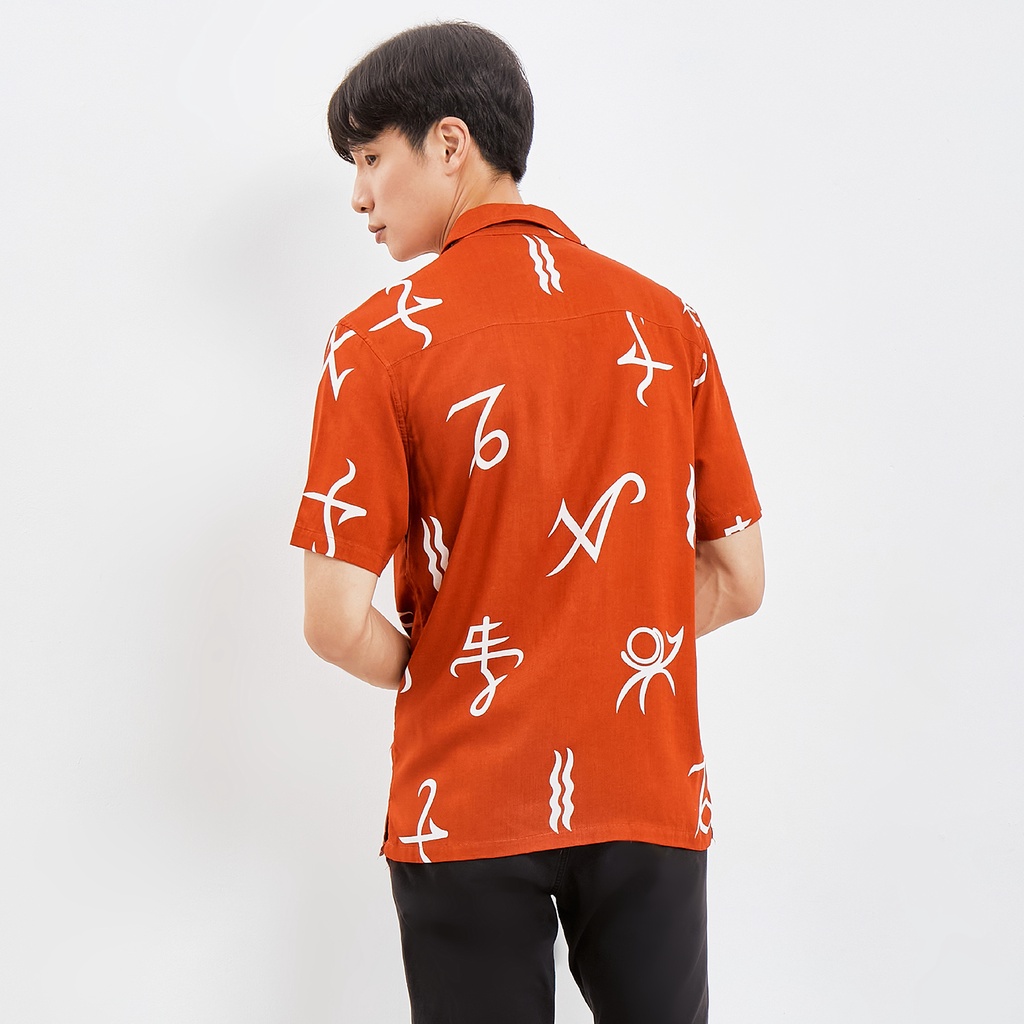 SANVANINA Kemeja Hawaiian Unisex Printing - Zodiac Casual Shirt E-2019