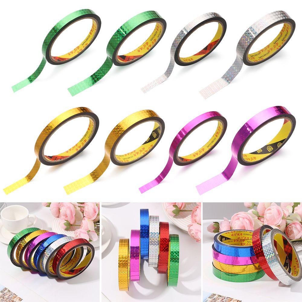 Nanas Shiny Wrapping Tape Alat Tulis Perekat Stiker Kaset Kantor Dekoratif Lengket