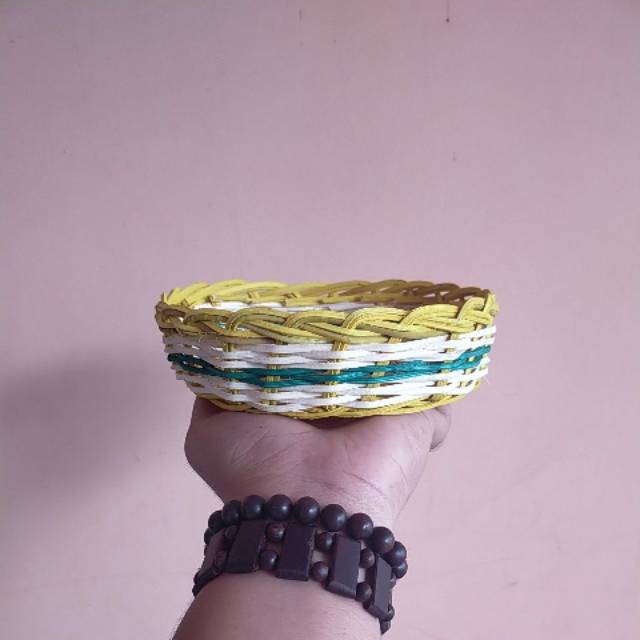 18 cm Mangkok sodan ingke warna tridatu kuning kombinasi sangat berkualitas