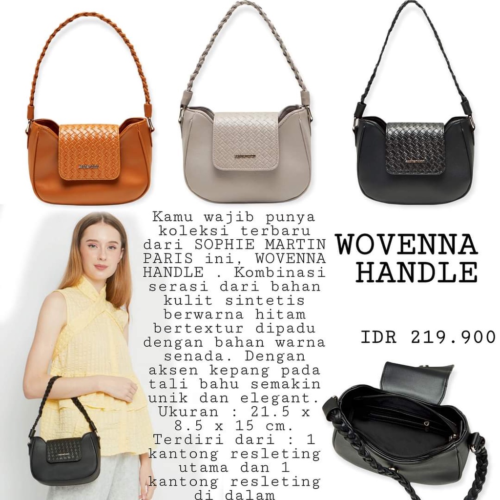 Tas Wovenna Handle Bag Sophie Martin