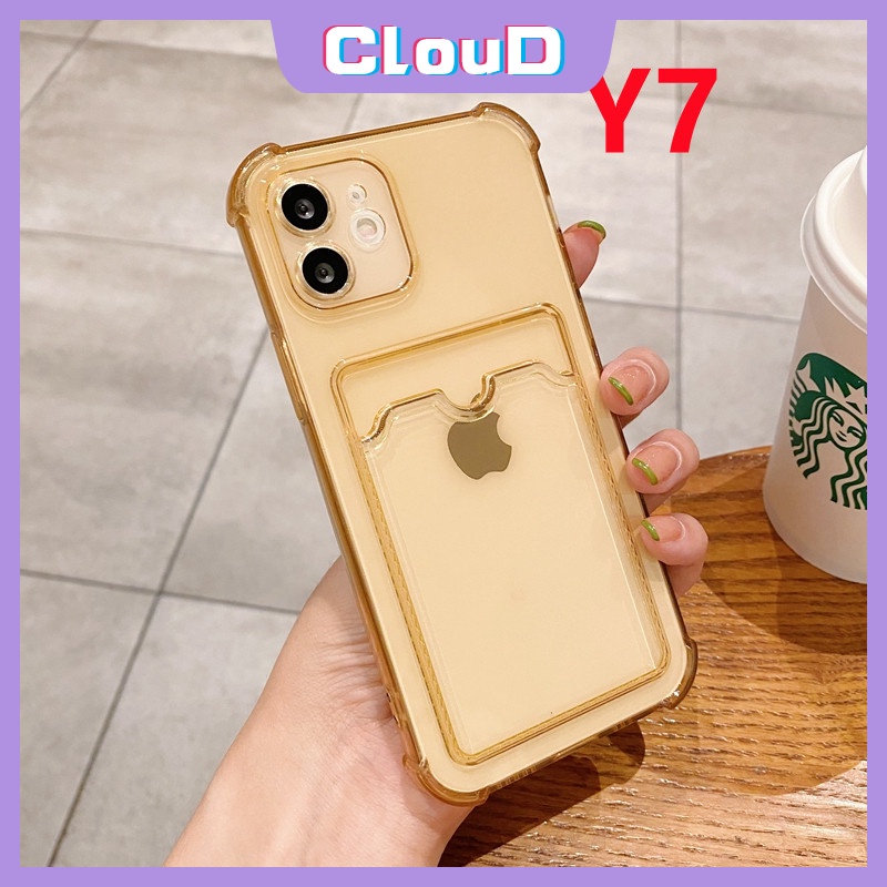 Soft Case Dompet Kartu Bahan Silikon Tahan Banting Untuk iphone 11 12 13 pro max XR x xs max 7 8 plus se 2020