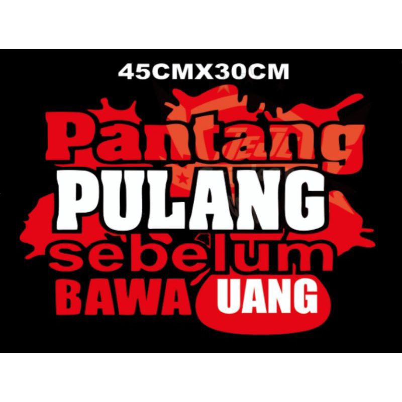 STIKER KACA MOBIL, TRUK, PICK UP, STIKER TULISAN LUCU