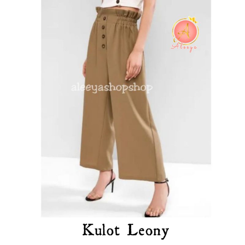 ALEEYA Kulot Suede Kancing / Leony Cullotes (3104)