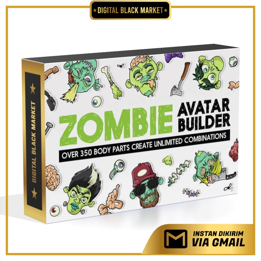 Zombie Avatar Builder - Vector Designs