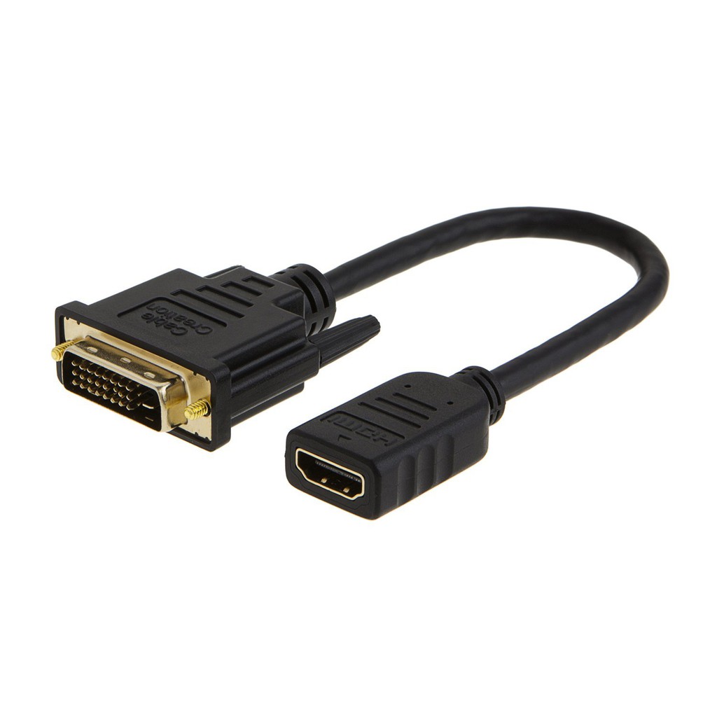 CableCreation Bi-Directional Gold Plated DVI to HDMI Female HDMI to DVI