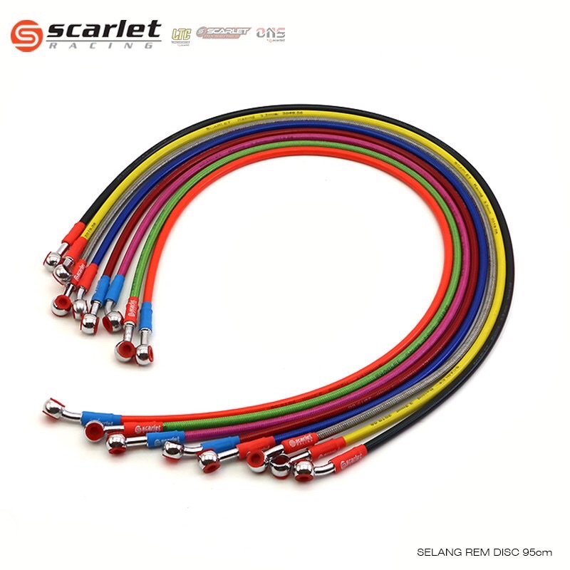 SELANG REM DEPAN 95CM DAN 120 CM UNTUK SEMUA MOTOR SCARLET RACING