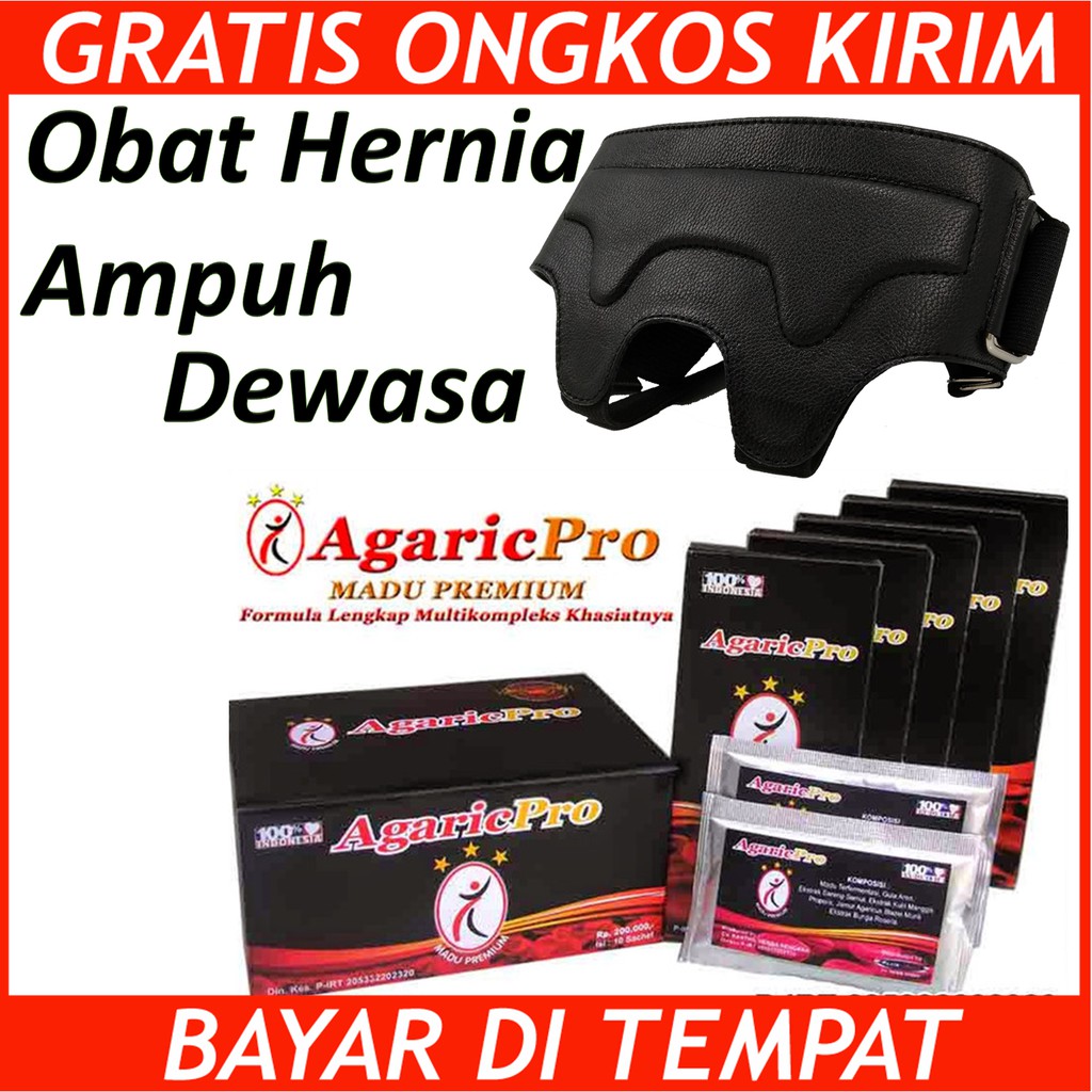 Obat Hernia Dewasa - Obat Hernia Herbal - Paket Agaricpro & Celana Hernia Anak - Obat Hernia