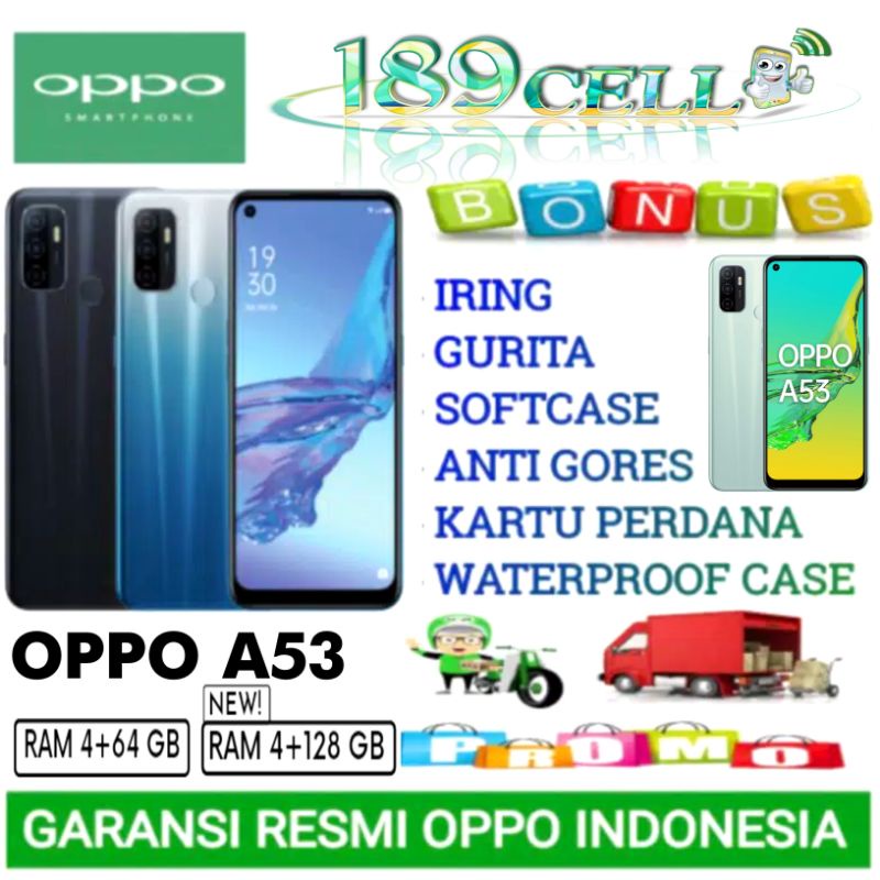 OPPO A53 A57 A16 RAM 4/64 GB | A53 RAM 4/128 |  GARANSI RESMI OPPO INDONESIA