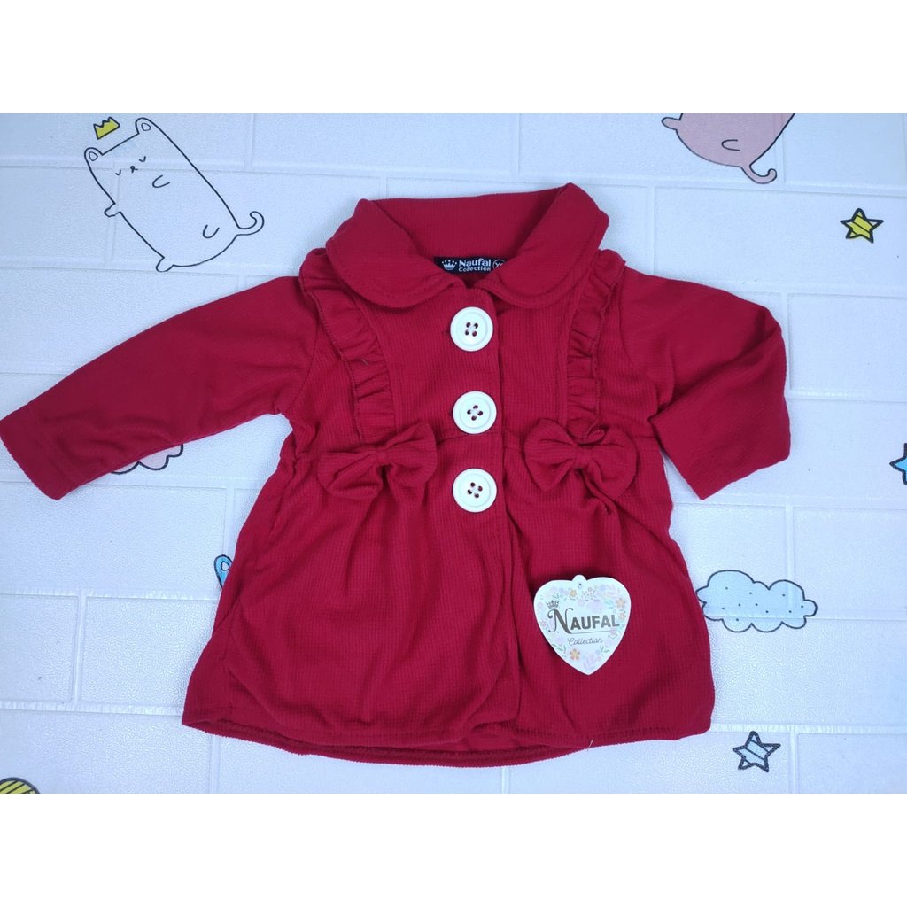 Jaket Anak Perempuan / Jaket bayi 0-12 Bulan-MARUN