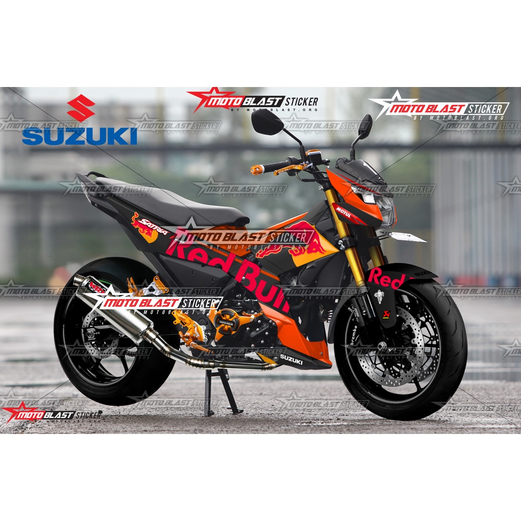 Decal Sticker Motor Motoblast - Satria FU 150 Fi Livery KTM Redbull MotoGp 2021-Full Body