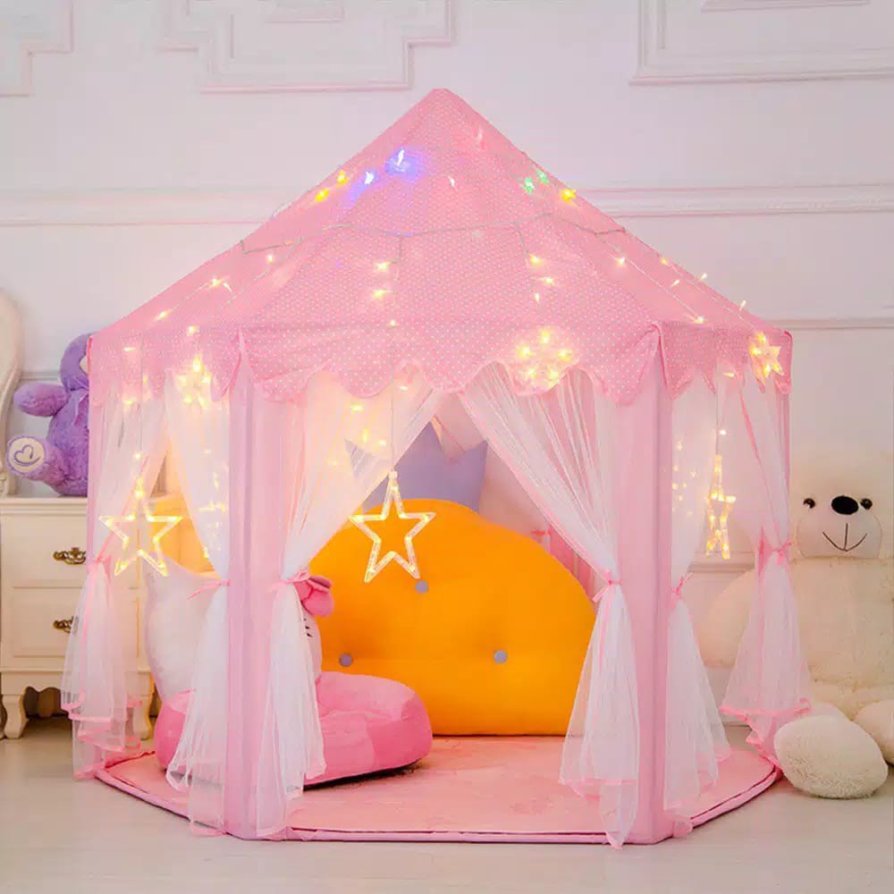 TENDA MAINAN ANAK PRINCESS MODEL RUMAH TENDA MAINAN ANAK INDOOR OUTDOOR PORTABLE