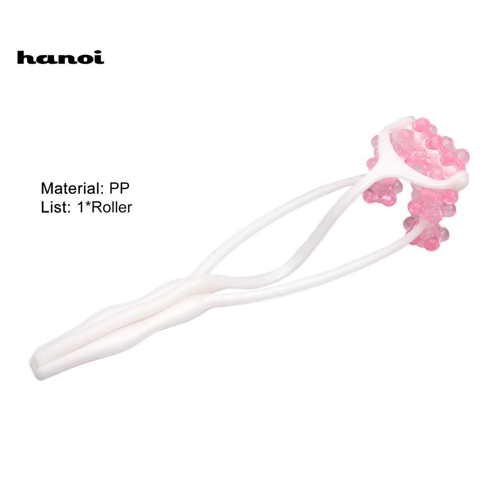 HQTM_Face Up Roller Flower Style Skin Lifting Ergonomics Handle Slim Neck Facial Massager Remove Double Chin Tool for Female