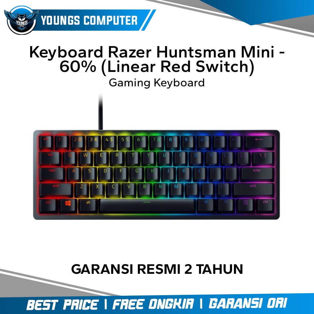 Keyboard Razer Huntsman Mini - 60% (Linear Red Switch)