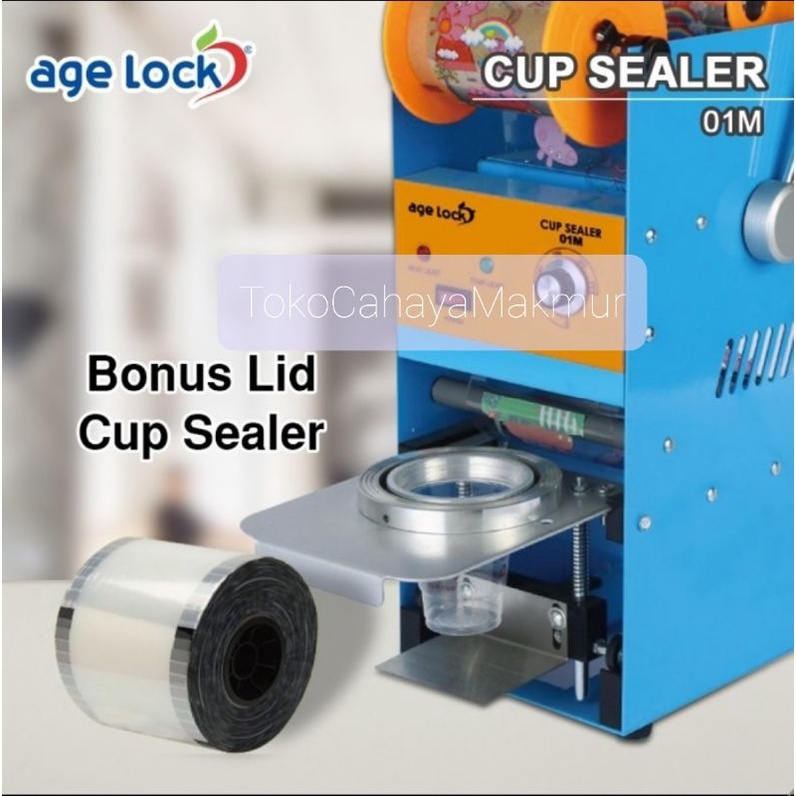 Age Lock Cup Sealer 01M - Alat Mesin Press Gelas Plastik High Cup 22Oz