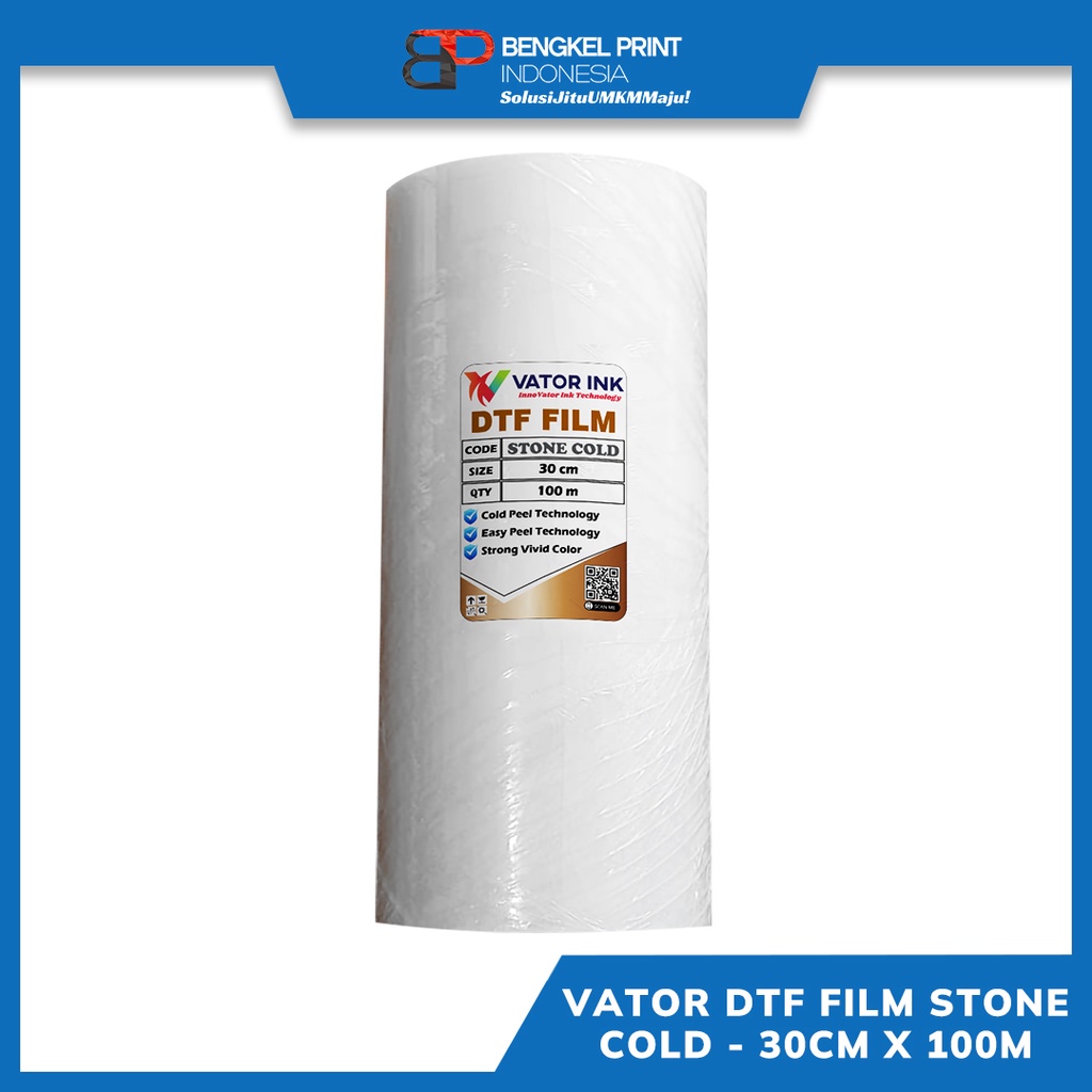 PET FILM DTF VATOR STONE COLD 30CM x 100M | 1ROLL | EASY PEEL | PET FILM DTF VATOR