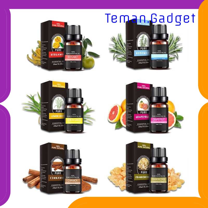 TG-CE004 Eighteen Pure Essential Fragrance Oils Minyak Aromatherapy 10ml 6PCS