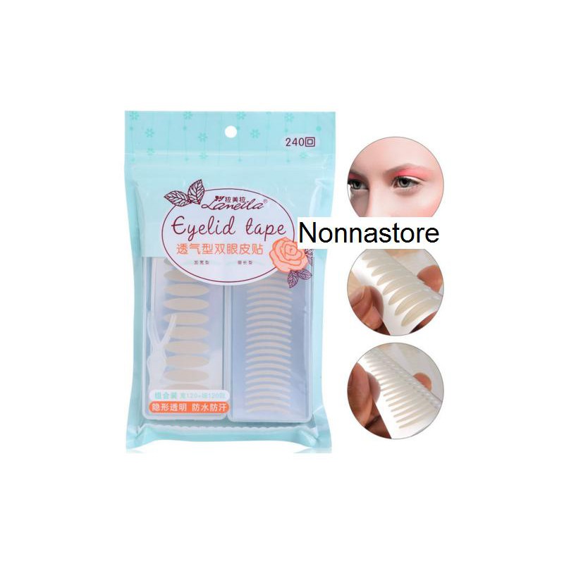 240Pairs  Eyelid Tape Paste Super Invisible Double Eyelid Sticker Clip Tape Technical Eye Tapes