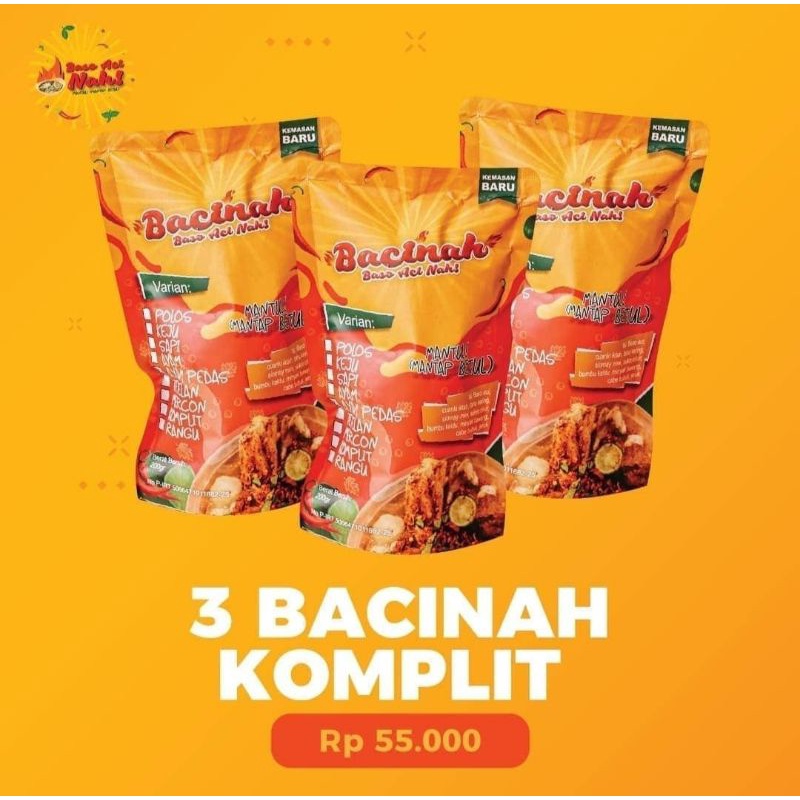 

Bacinah Komplit /Paket Promo