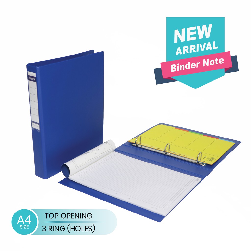 

[Zada] Bantex Binder Noted A4 Top Opening 3 Ring #A126