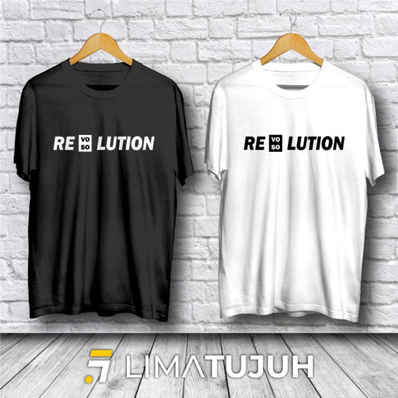 Baju Kaos Revolution - Resolution Combed 30s Premium Combed 30s Premium
