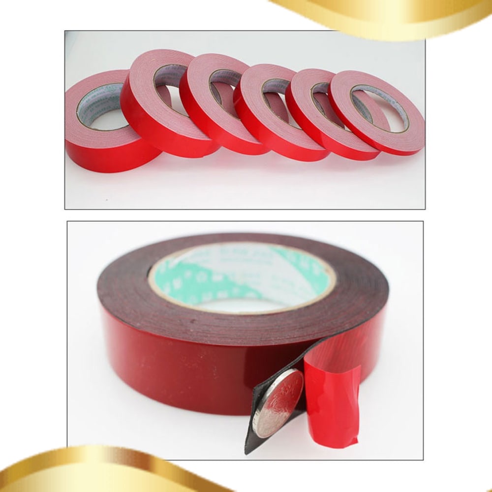 

NIKTO TAPE LAKBAN DOUBLE TAPE 3M FOAM SERBA GUNA SIZE 10M X 10MM RED