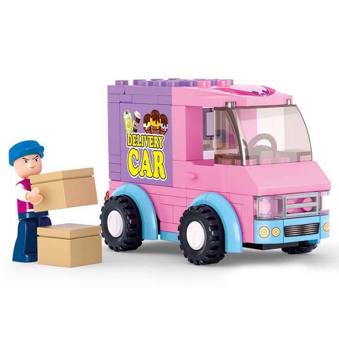 Brick Lego Sluban Girls Dream Delivery Car B0520