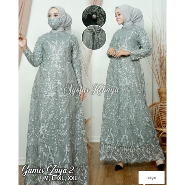 gamis brokat tulle DFS /kebaya modren/kebaya muslim/kebaya wisuda / gamis pesta / real pict gamis terlaris / gamis terbaru / gamis busui / ootd gamis muslim / gamis pesta 4.8 140 Penilaian 274 T