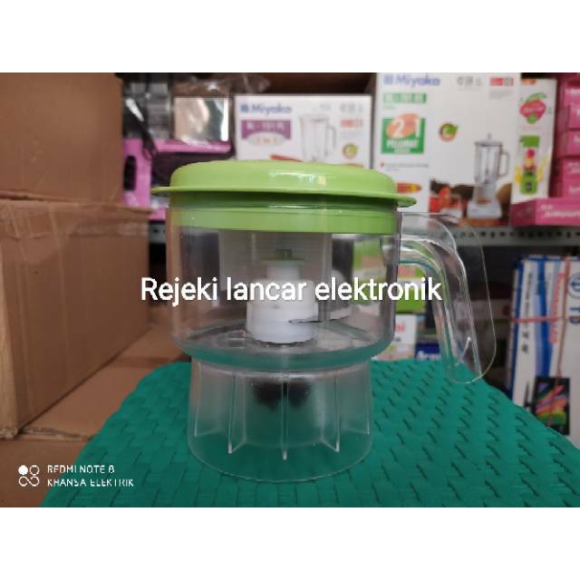 Gelas Chopper Daging Blender Kirin miyako airlux national, dengan konektor karet